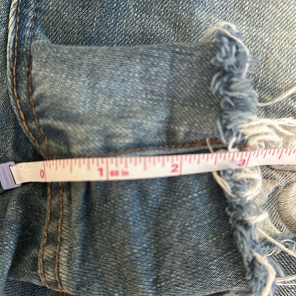 Denim Shorts Blank NYC the Barrow embroidered cut off shorts size 28 - Picture 11 of 11